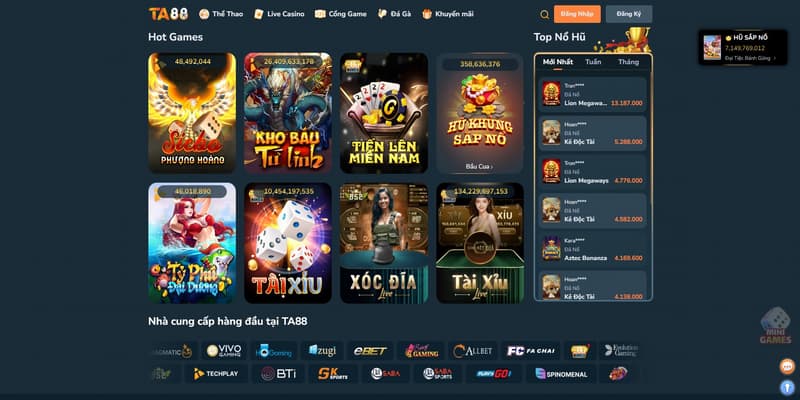 Ta88 Ta88 giao diện hiện đại